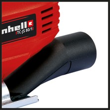 Einhell Dekupaj Testere TC-JS 80/1 (550 W, devir sayısı 1000-3000 d/d, devir kontrol elektroniği, 4 kademeli sarkaç hareketi, toz emiş, aletsiz testere bıçağı değişimi) - 4321145