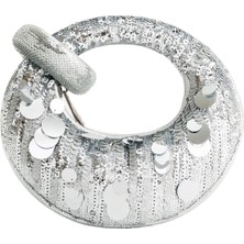 Gümüş Abaküs Metalik Mini Üst Saplı Çanta