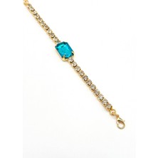 Taş Detaylı Su Yolu Bileklik, Şık ve Doğal Tasarım, Zarif Aksesuar.