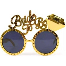 Skygo Altın Renk Bride To Be Yazılı Gelin Gözlüğü 15x10 cm