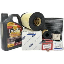 Ford Focus 3 1.5 Tdci Dizel Filtre Bakım Seti 2015-2018 Hava+Yağ+K.polen+Yakıt Filtresi+Motor Yağı