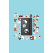 Kafadar Ayılar Sticker Paketi /bullet Journal Defter Çıkartma Ajanda Laptop Etiket
