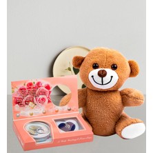 Kişiye Özel 25CM Peluş Ayıcık ve Istiridye Kolye