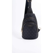 Silver & Polo Silver Polo Kadın Vücut Çantası 959-45757 Siyah-Mat Freebag M178 Şık Görünüm ile Ergonomik Tasarım