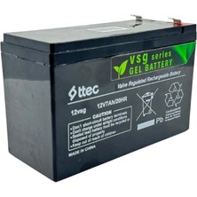 Ttec Jel 12V 7AH Bakımsız Jel Akü 2025