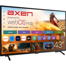 Axen AX43DIL540 43" 109 Ekran Uydu Alıcılı Full HD Smart LED TV
