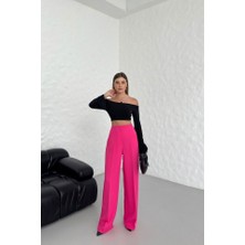 Yüksek Bel Pensli̇ Palazzo Pantolon