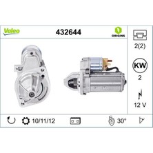 Mars Motoru 12V 2.0kw 11 Dıs Mercedes W124 W202 W203 W210 W211 W638 W639 B901 B904