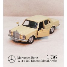 Benz W114 | Çek Bırak E220 Metal Araba | Diecast 1:36 Model Oyuncak
