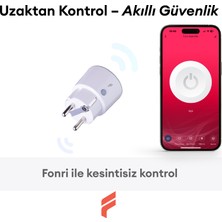 Fonri Akıllı Priz (16 AMPER) 2'li Set, Uzaktan Kontrol, Anlık Enerji Tüketim Takip, Wifi, Zamanlayıcı, 2 Yıl Garantili, Tuya Destekli
