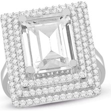 Üç Sıralı Baget Altın Yüzük