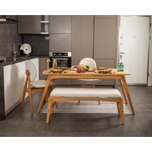 Vowtukey Touch Iskandinav Mutfak&Salon Masa Sandalye takımı(2S1M1B)