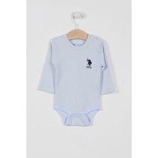 U.S. Polo Assn. Lisanslı Somon Kız Bebek Uzun Kol Body Zıbın