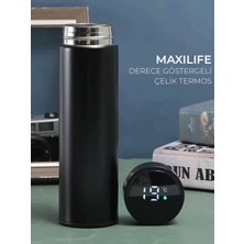 maxilife Dijital Isı Göstergeli Çelik Termos