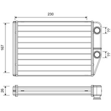 Kalorifer Radyatörü Peugeot Boxer Iıı Cıtroen Jumper Fıat Ducato Iıı 06 230X163X26