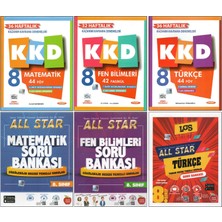 Kurmay 8. Sınıf Kkd Matematik+Fen B.+Türkçe+Newton All Star Matematik+Fen B.+Türkçe (6 Kitap)