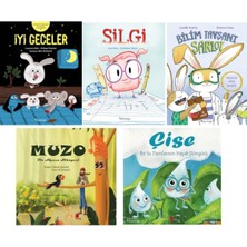 3-7 Yaş Çocuk Hikaye Seti -Iyi Geceler - Silgi - Bilim Tavşanı Şarlot - Muzo ve Çise Hikaye Hediye