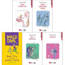 Roald Dahl 5 Kitap Set / Koca Sevimli Dev-Dünya Şampiyonu Danny-Benek Tozu-Bay ve Bayan Kıl-Cadılar