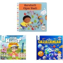 Set Hareketli Kitap - Hareketli Oyun Saati Meraklı Gezegenler ve Don Kilot Öykü Kitapları