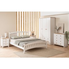 Lrya Prens Inci Beyaz Çift Kişilik Karyola