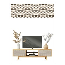 Ahşap Petek Desenli Kendinden Yapışkanlı Laminasyonlu Dolap, Şifonyer, Komodin Kaplama Folyosu