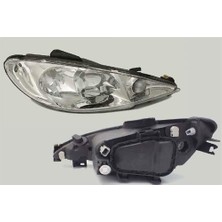 Far Sinyal Sağ Şeffaf P206 03-10 Elektrikli H7 H7