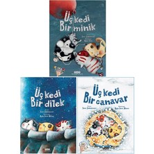 Sara Şahinkanat 3 Kitap Set / Üç Kedi Bir Minik + Üç Kedi Bir Dilek + Üç Kedi Bir Canavar