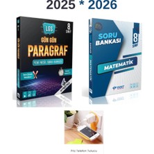 Strateji 8.sınıf Gün Gün Paragraf(Orta Üst) + Yanıt 8.sınıf Matematik (Orta)Soru Bankası Set Priztelefon Tutucu Hediye