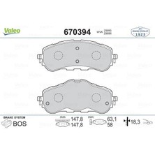 Ön Fren Balatası 283MM Astra L 21 Combo E 18 Berlıngo 18 Partner 18 308 Iı-Iıı 13 Rıfter 18