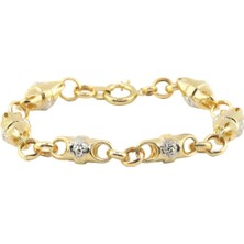 Altınkaynak 14 Ayar Altın Tasarım Bileklik  -  0180316