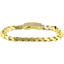 Altınkaynak 14 Ayar Altın Tasarım Bileklik  -  F003154