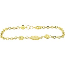 Altınkaynak 14 Ayar Altın Tasarım Bileklik  -  0193644