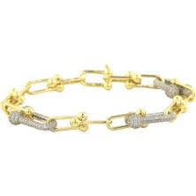 Altınkaynak 14 Ayar Altın Tasarım Bileklik  -  0184041