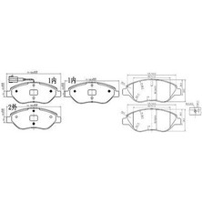 Fren Balatası Ön Egea 15> Bravo Iı 07> Stılo 01> / Delta Iıı 08> / Mıto 08>