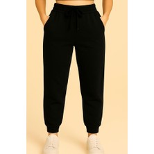 Kadın Siyah Eşofman PANTOLON-P2204