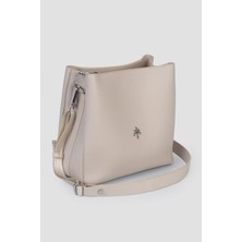 Bej Kadın El ve Omuz Cüzdan IM599