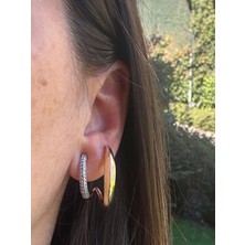 Özel Seri Zirkon Taşlı 2li Halka Küpe