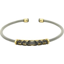 14 Ayar Altın Tasarım Bilezik  -  0195077