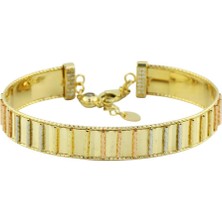 14 Ayar Altın Tasarım Bilezik  -  0195305