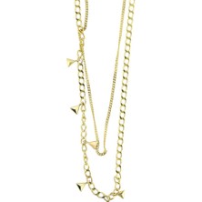 14 Ayar Altın Tasarım Kolye  -  0195229