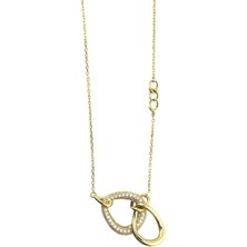 14 Ayar Altın Tasarım Kolye  -  0195216