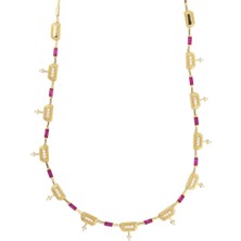 14 Ayar Altın Tasarım Kolye  -  0189397