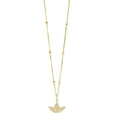 14 Ayar Altın Tasarım Kolye  -  0194378