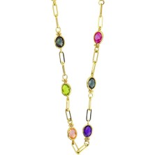 14 Ayar Altın Renkli Kolye  -  0197796