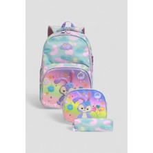 Relaxion 1370 Anatomik Sırt Yapılı Kabartmalı Figürlü Üçlü Set Ilkokul Çantası - NKT02211-YEŞIL-TEKEBAT