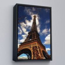 Siyah Çerçeveli Fransa Paris Eyfel Kulesi Duvar Tablosu
