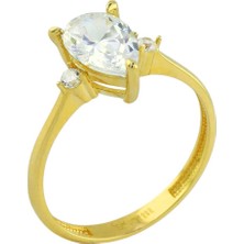 14 Ayar Altın Tasarım Yüzük  -  0198015