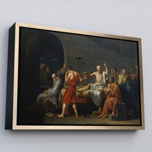 Siyah Çerçeveli Son Akşam Yemeği Leonardo Da Vinci Kanvas Tablo