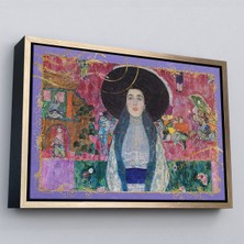 Altın Çerçeveli Gustav Klimt - Adele Bloch Tablo