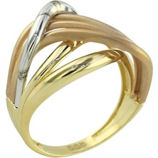 14 Ayar Altın Tasarım Yüzük  -  0196054